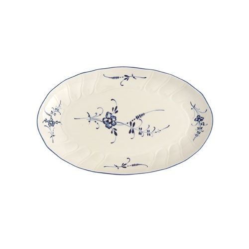 Villeroy & Boch Old Luxembourg Ovalt Serveringsfat 24 Cm -  Serveringsfat Porselen Hvit - 1023413570