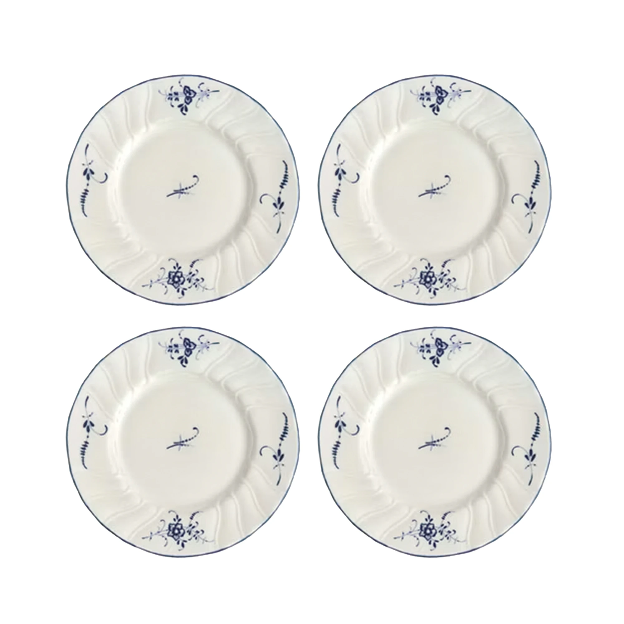 Villeroy & Boch Old Luxembourg Sidetallerken 16 Cm 4-pk - Asjetter Porselen Hvit - 1023412660X4