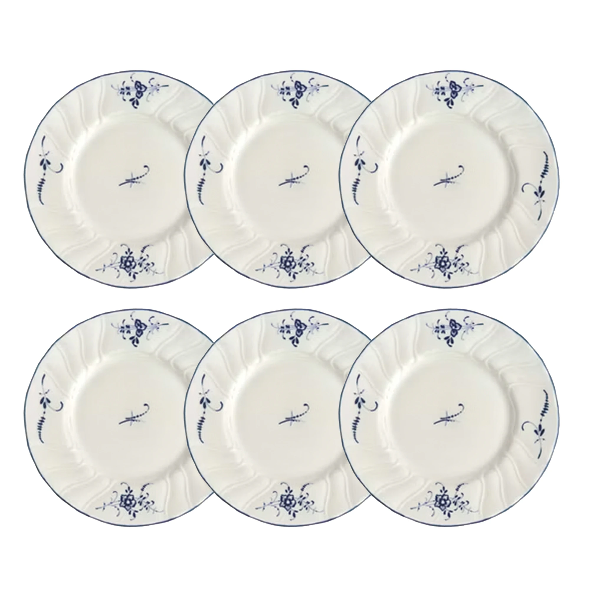 Villeroy & Boch Old Luxembourg Sidetallerken 16 Cm 6-pk - Asjetter Porselen Hvit - 1023412660X6