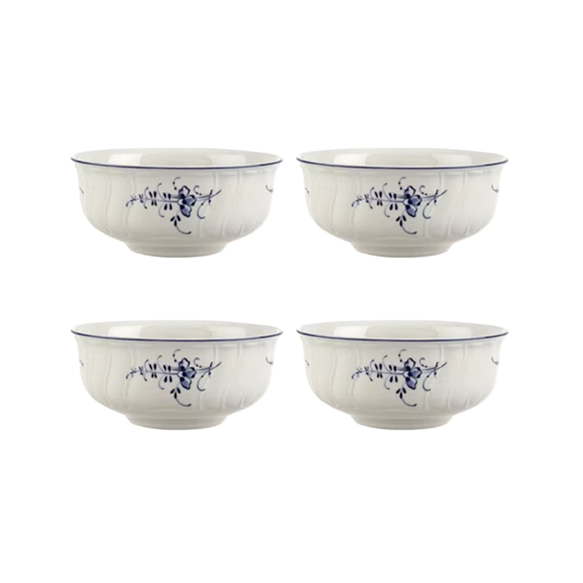 Villeroy & Boch Old Luxembourg Sk&aring;l 13 Cm 4-pk - Serveringssk&aring;ler Porselen Hvit - 1023413880X4