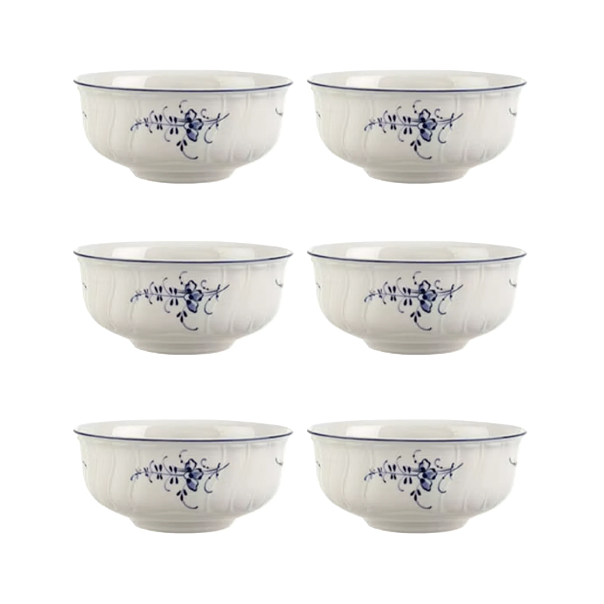Villeroy & Boch Old Luxembourg Sk&aring;l 13 Cm 6-pk - Serveringssk&aring;ler Porselen Hvit - 1023413880X6