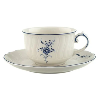 Villeroy & Boch Old Luxembourg Tekopp Med Sk&aring;l -  Tekopper Porselen Hvit - 1023411260