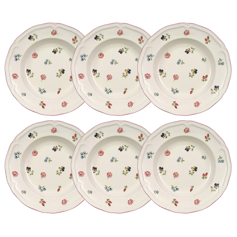 Petite Fleur Dyp Tallerken 23 cm 6-pk