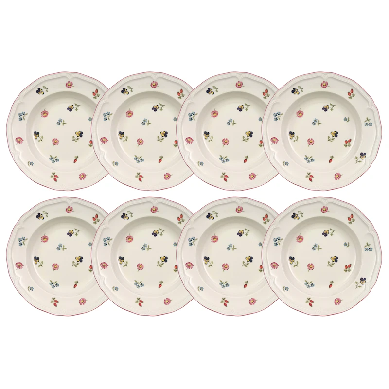 Petite Fleur Dyp Tallerken 23 cm 8-pk
