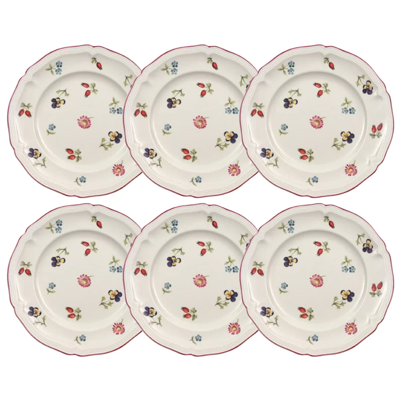 Petite Fleur Tallerken 21 cm 6-pk