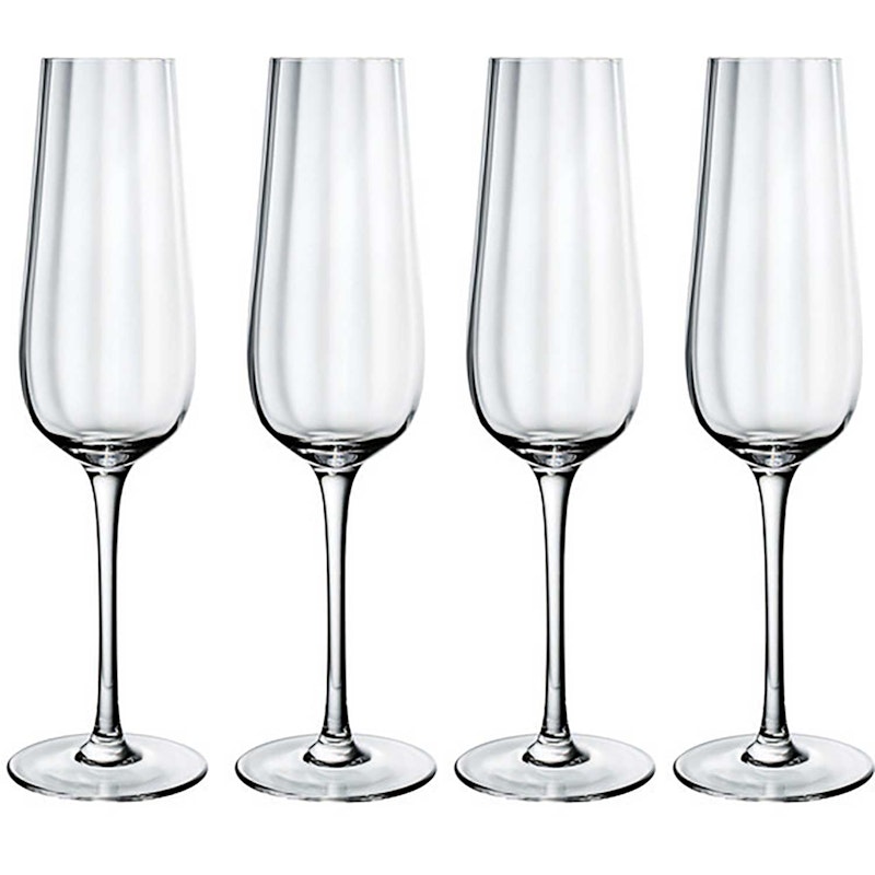 Rose Garden Champagneglass 4-pk