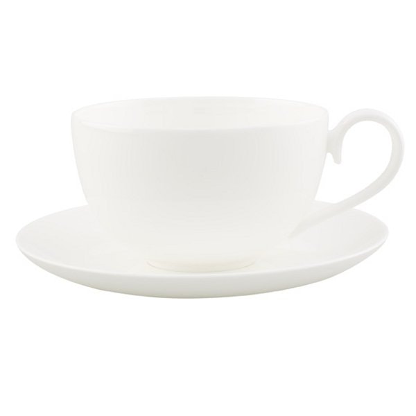 Villeroy & Boch Royal Kaffekopp Og Sk&aring;l -  Kaffekopper Benporselen Hvit - 47204 + 47205