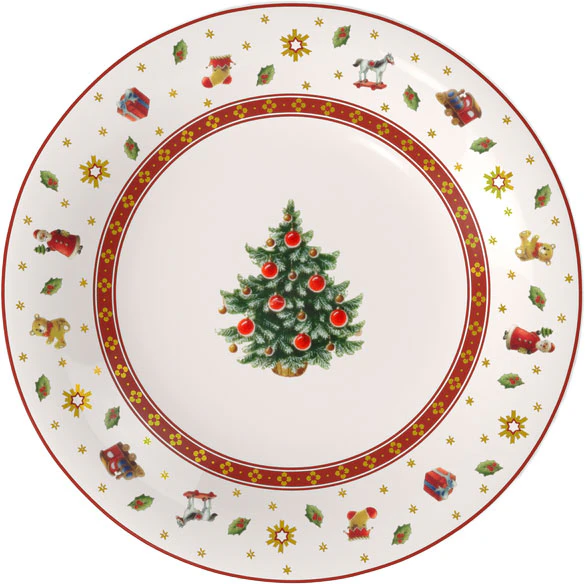 Villeroy & Boch Toy's Delight Desserttallerken 21,5 Cm - &Oslash;vrig juleborddekking Porselen Hvit - 14-8643-2644