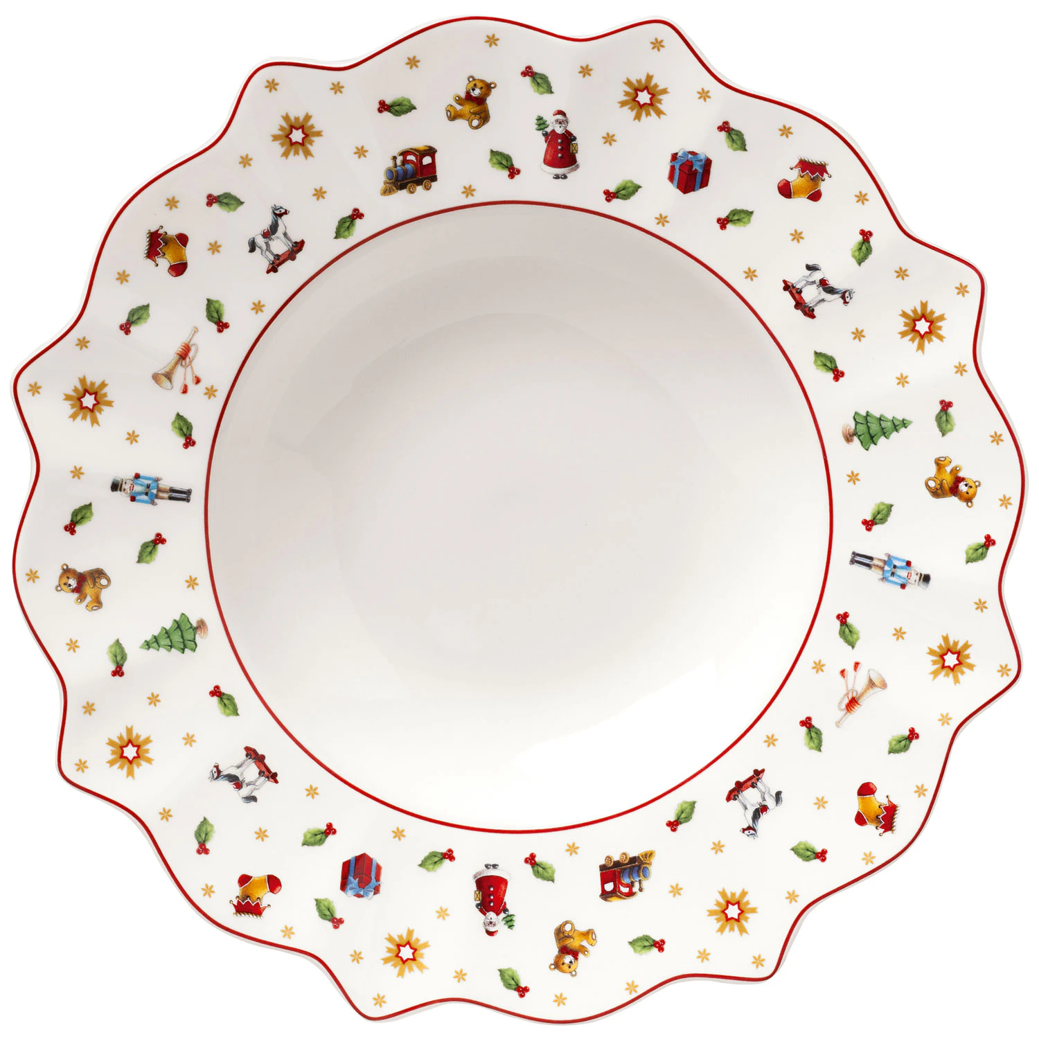 Villeroy & Boch Toy's Delight Dyp Tallerken -  Julesk&aring;ler Porselen Hvit - 1485852706