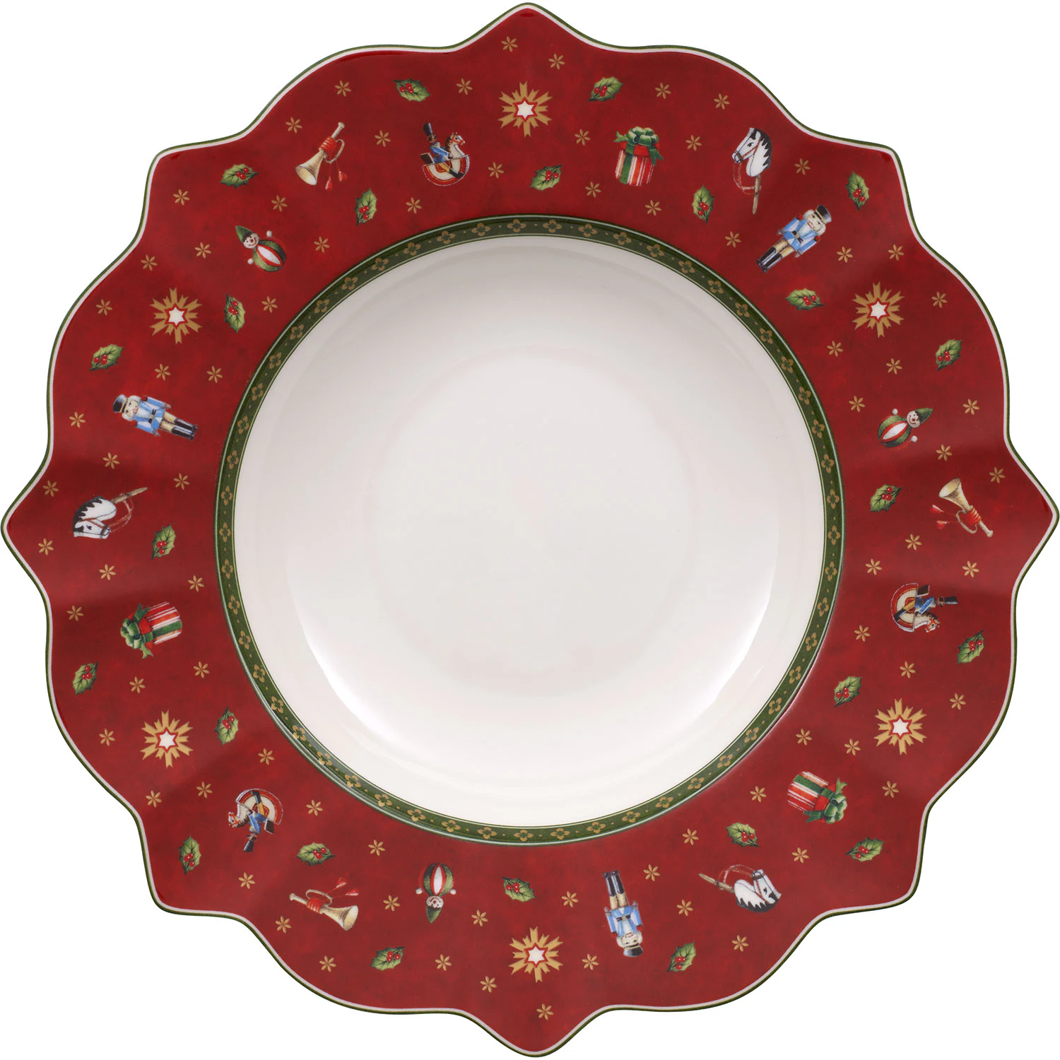 Villeroy & Boch Toy's Delight Dyp Tallerken 26 &Oslash; -  Julesk&aring;ler Porselen Hvit - 14-8585-2700