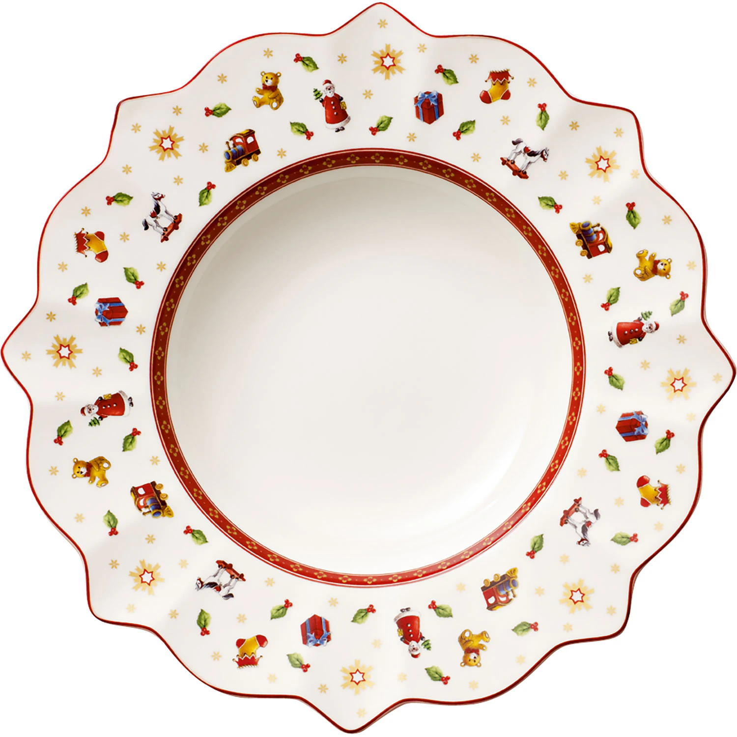 Villeroy & Boch Toy's Delight Dyp Tallerken 26 &Oslash; - Julesk&aring;ler Porselen Hvit - 14-8585-2702