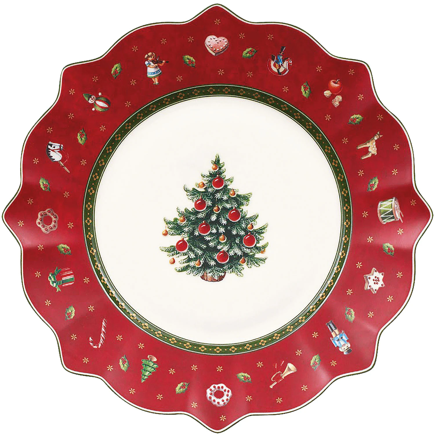 Villeroy & Boch Toy's Delight Frokosttallerken 24 Cm - Juletallerkener Porselen R&oslash;d - 14-8585-2640