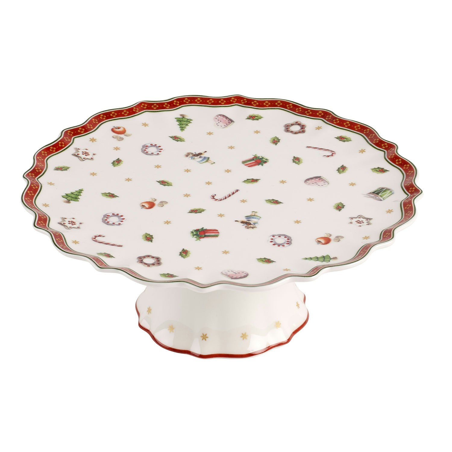 Villeroy & Boch Toy's Delight Kakefat 21 Cm -  &Oslash;vrig juleborddekking Porselen Hvit - 14-8585-2291
