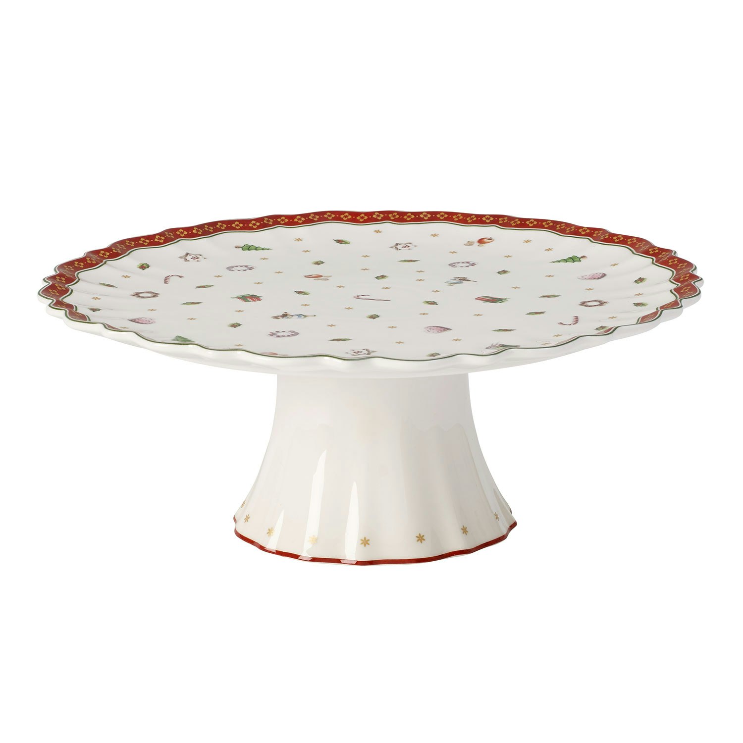 Villeroy & Boch Toy's Delight Kakefat 28 Cm -  &Oslash;vrig juleborddekking Porselen Hvit - 14-8585-2295