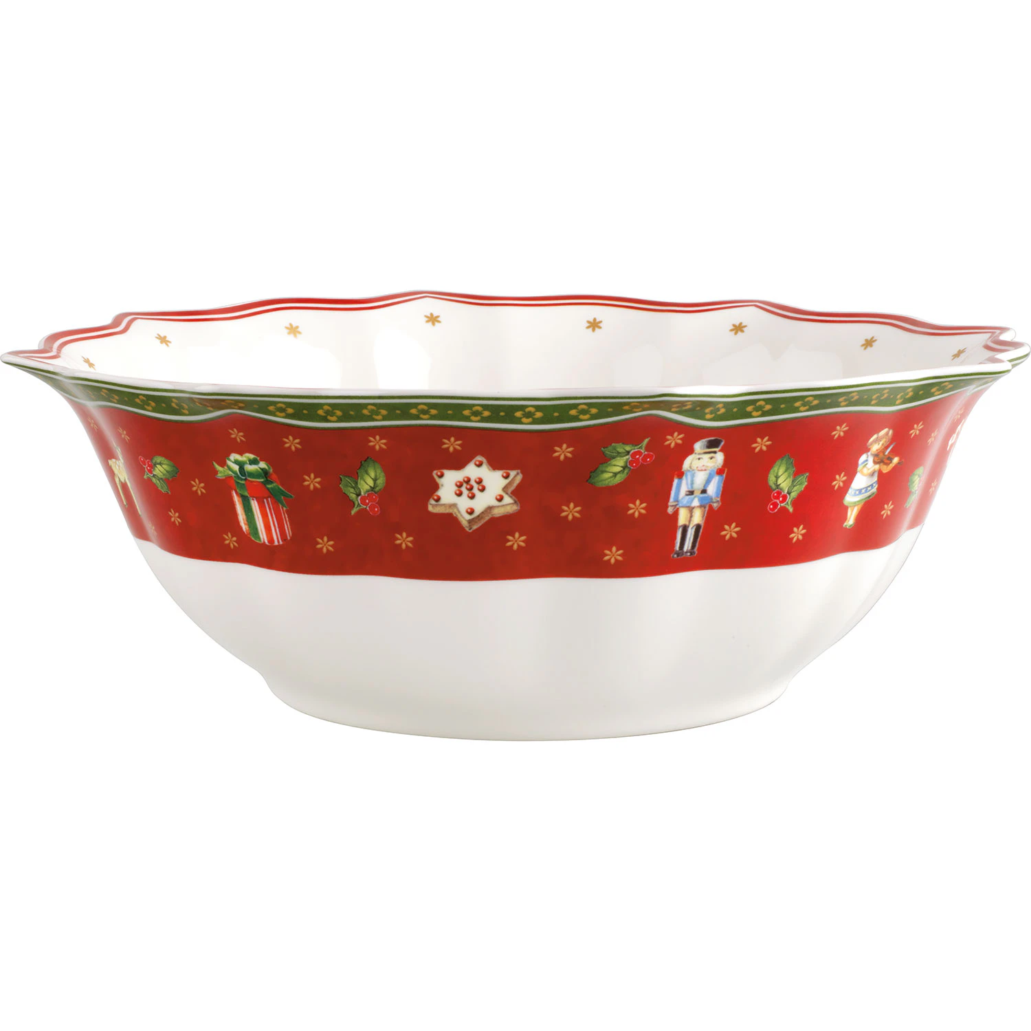 Villeroy & Boch Toy's Delight Salatbolle - Julesk&aring;ler Porselen Hvit - 14-8585-3160