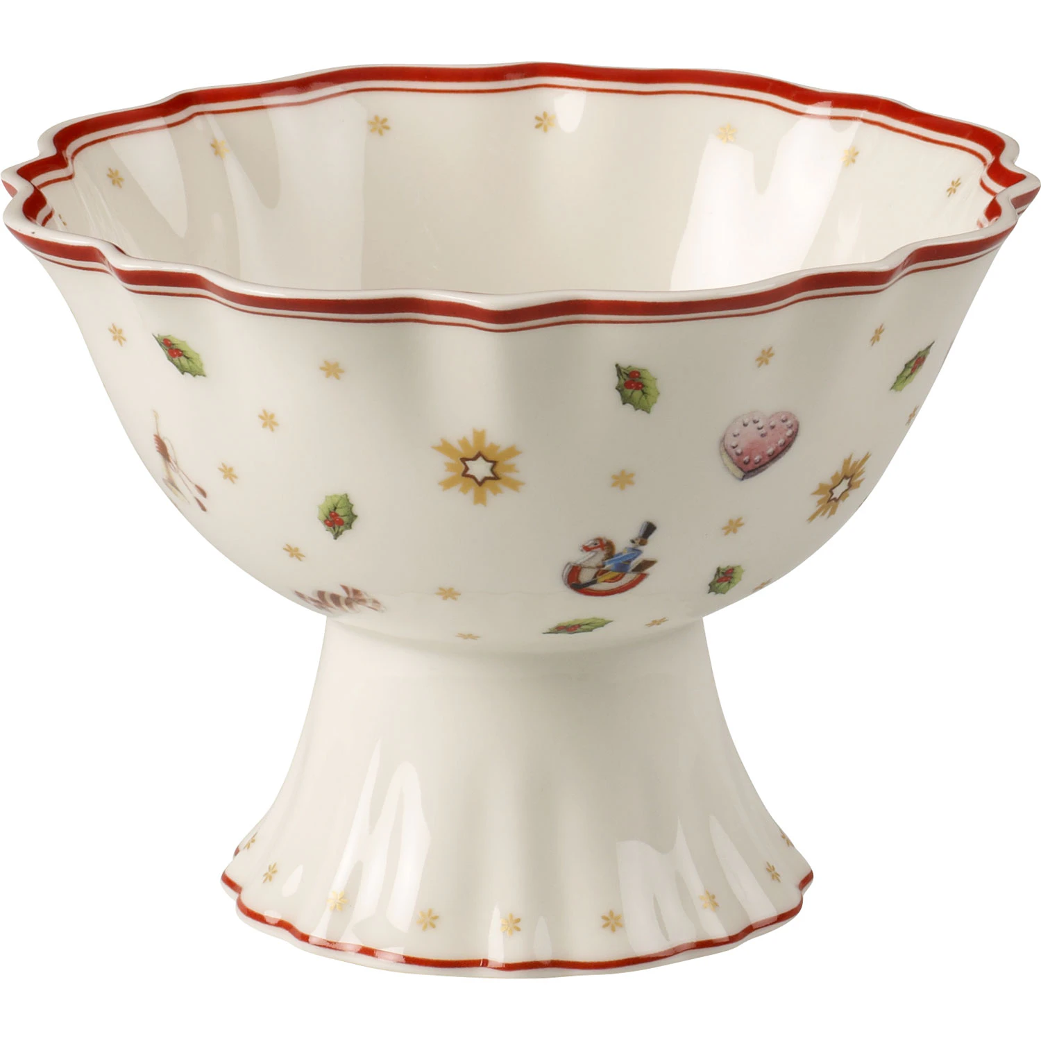 Villeroy & Boch Toy's Delight Sk&aring;l Med Fot -  Julesk&aring;ler Porselen Hvit - 14-8585-3842