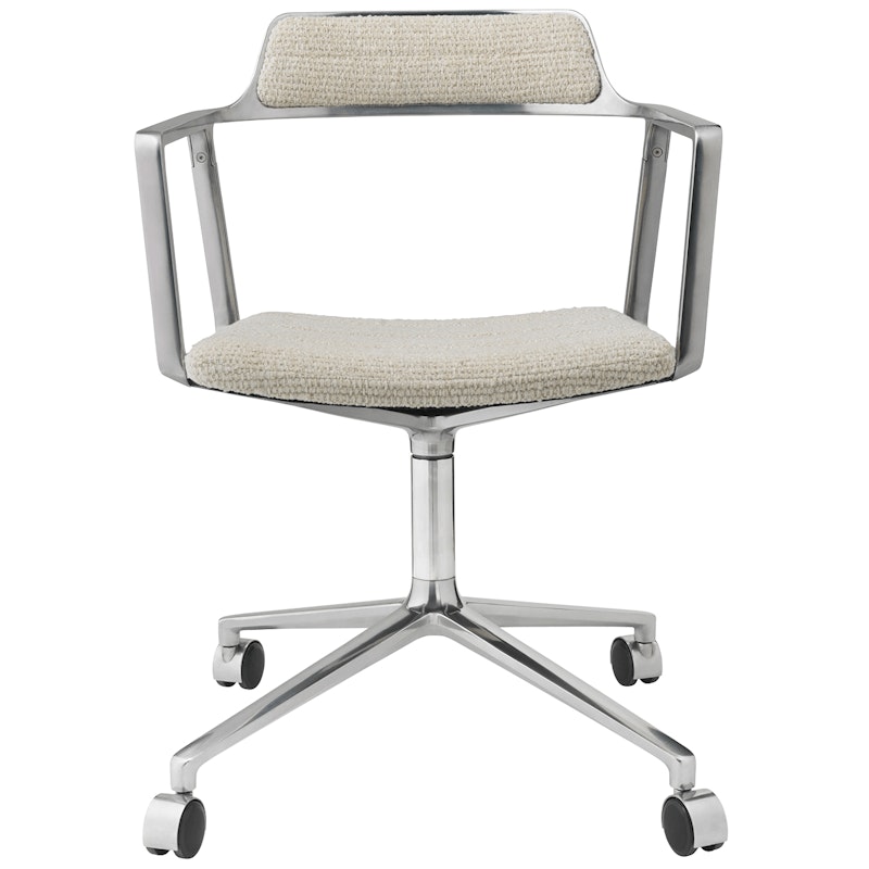452 Svingstol Med Hjul, Wavy Off-white