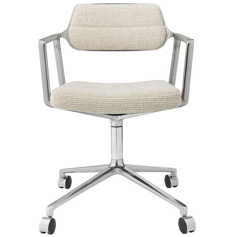 453 Svingstol Med Hjul, Wavy Off-white