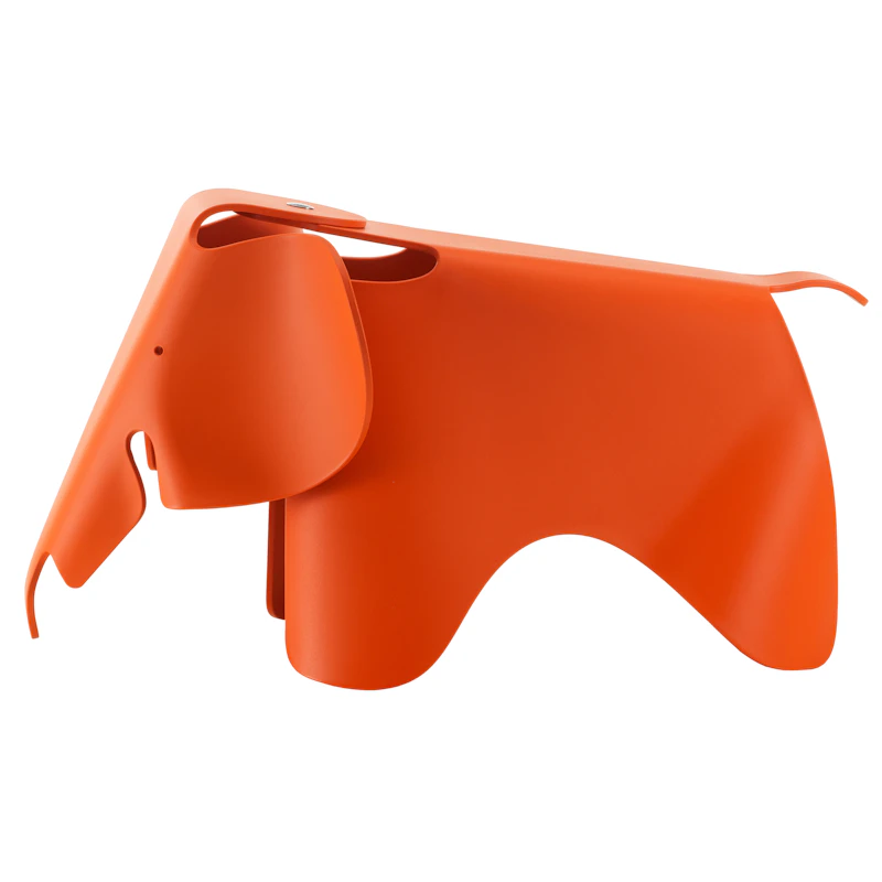 Eames Elephant Krakk Stor, Red Orange