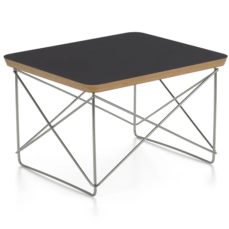 Occasional LTR Sidebord, Sort Laminat / Rustfritt Stål