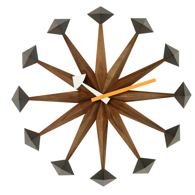Polygon Veggklokke Ø43 cm, Valnøtt
