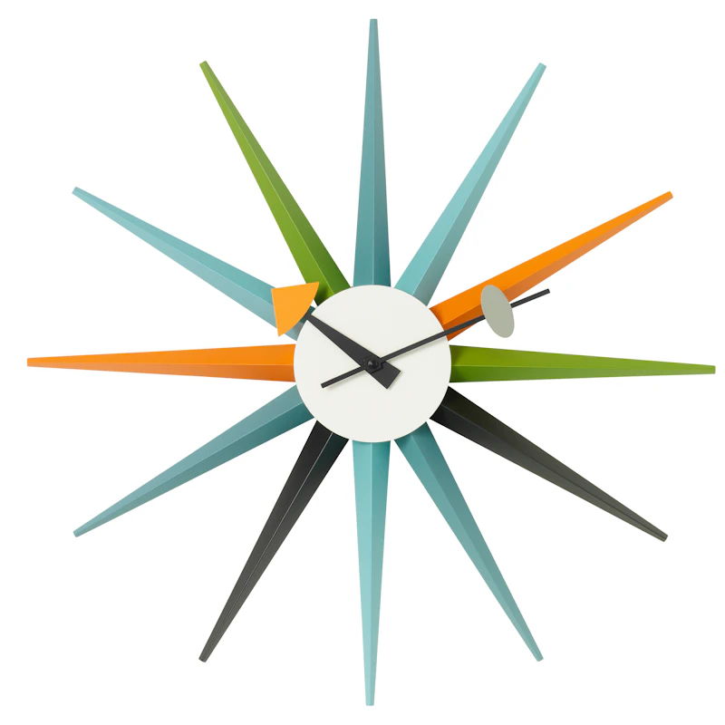 Sunburst Veggklokke, Multi