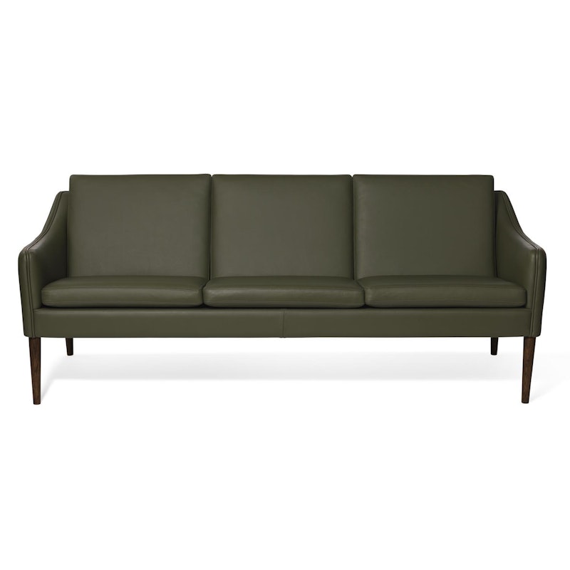 Mr. Olsen 3-Seter Sofa, Pickle Green / Valnøttoljet Eik