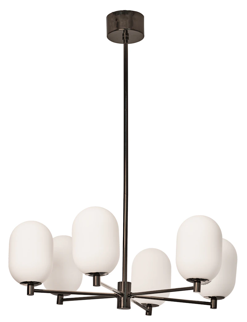 Noor Lysekrone 65 cm, Opal / Sort