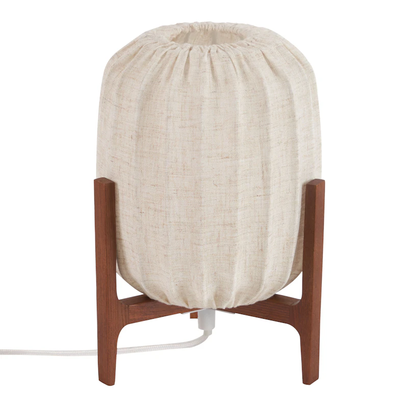 Prisma Mini Bordlampe, Mørk Eik / Naturlig