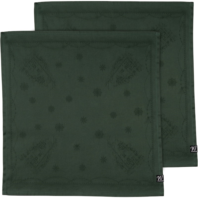 Julemorgen Serviett 2-pk 45x45 cm, Grønn