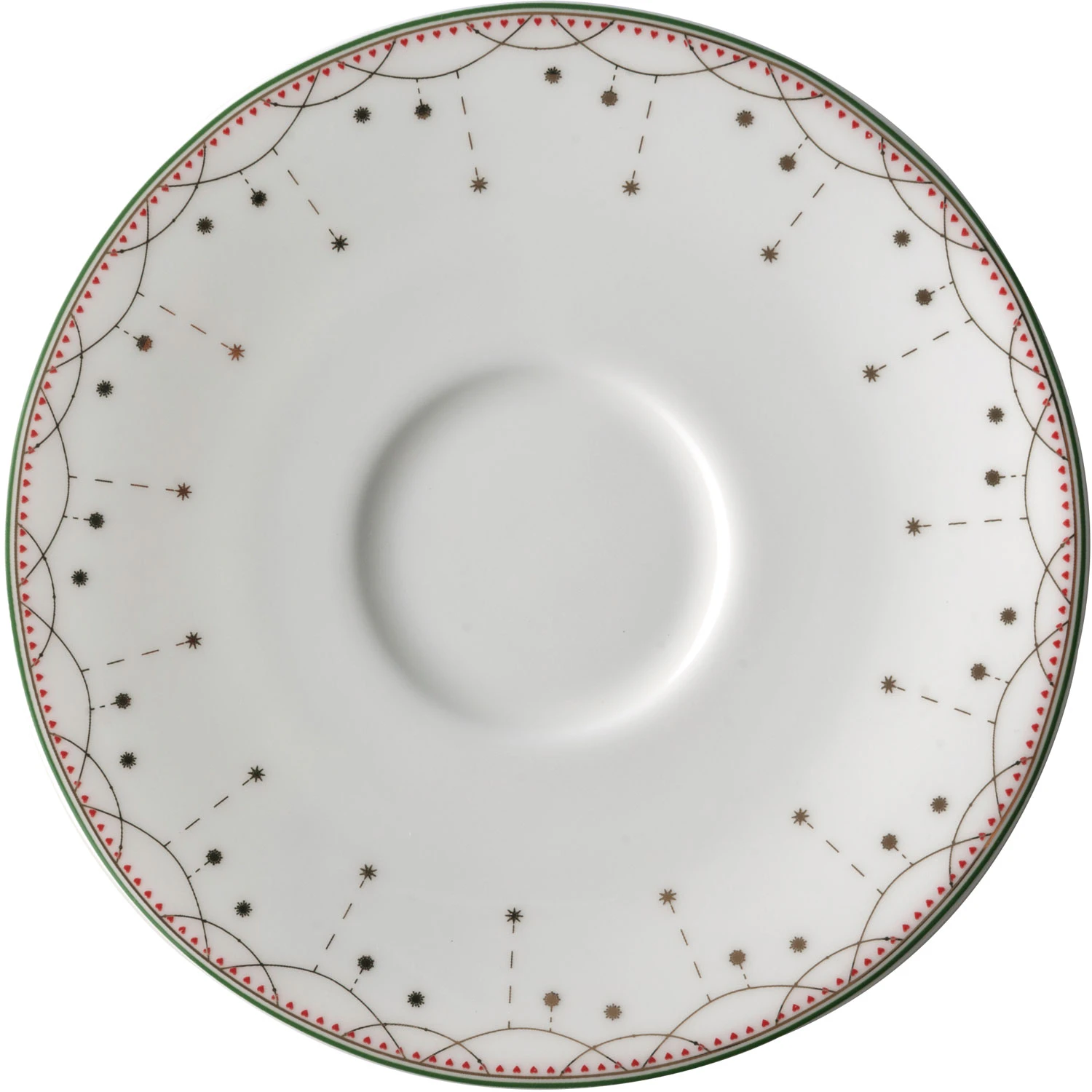 Wik & Wals&oslash;e Julemorgen Tallerken 14 Cm - Julkrus Benporselen Hvit - 85403