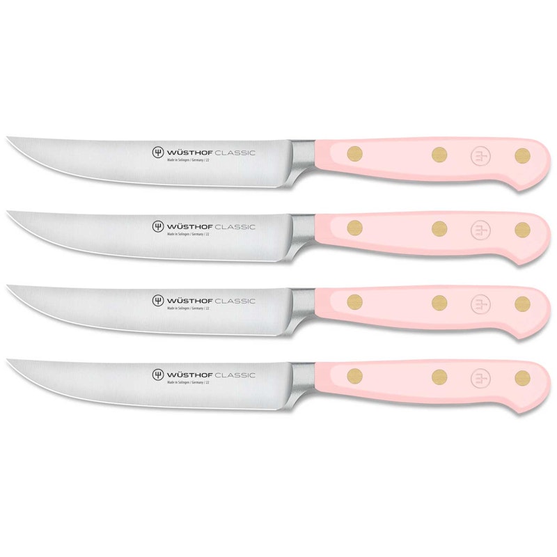 Classic Colour Biffkniver 4-pk, Pink Himalayan Salt