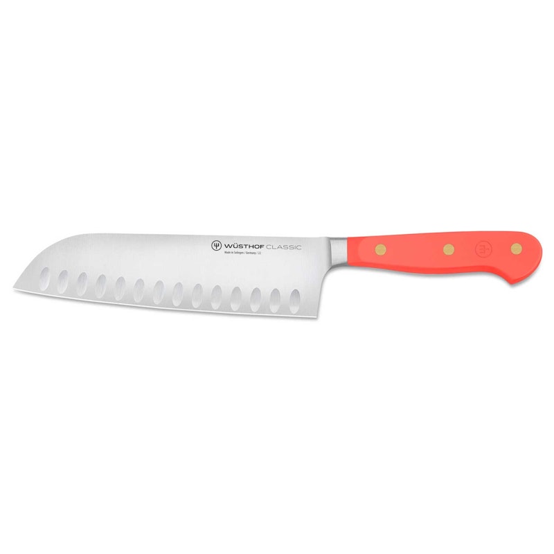Classic Colour Santoku-Kniv 17 cm, Coral Peach