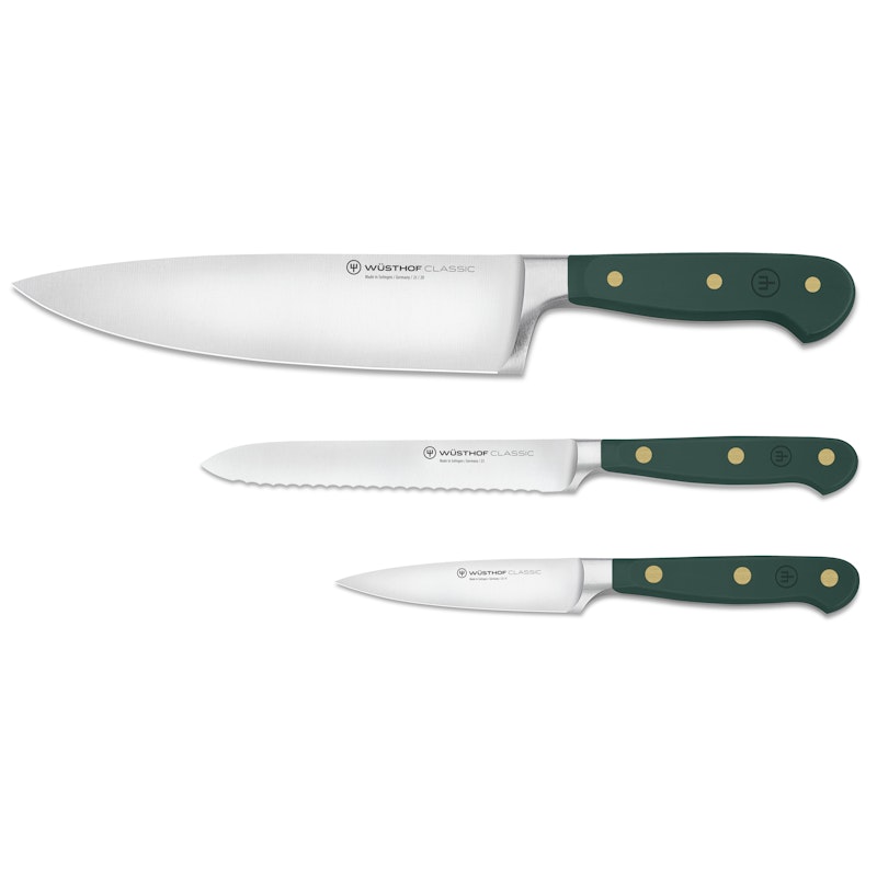 Classic Colour Knivsett Med 3 Brukskniver, Fresh Rosmary