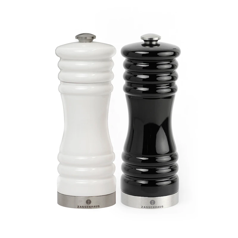 München Salt Og Pepperkvern 2Pakk 15cm, Svart/Hvit