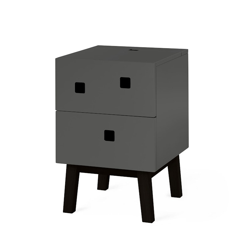 Peep S1 Nattbord, Slate Grey/Sorte Ben