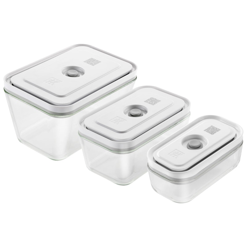 Fresh & Save Sett med Beholder 3 Deler, Borosilikat-glass